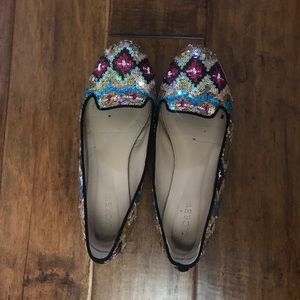 JCrew Multicolor Sequin Flats
